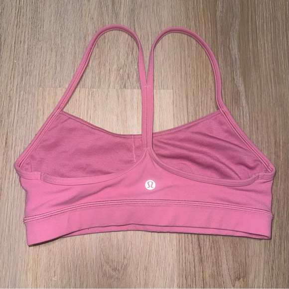 Lululemon Flow Y Nulu Bra *Light Support, A–C Cups - Pink Blossom - Size 6 - Picture 4 of 7